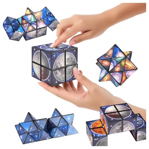 FGen Cubo mágica 2 en 1, Cubo mágico de Estrella 2 en 1, Magic 3D Puzzle Cubos, Descompresión Creativo, para niños y Adultos, Regalos de Juegos Educativos