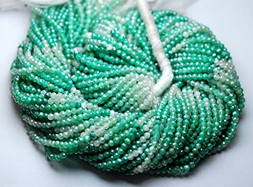 Pierre de lune verte 3mm taille haute précision pour joaillerie