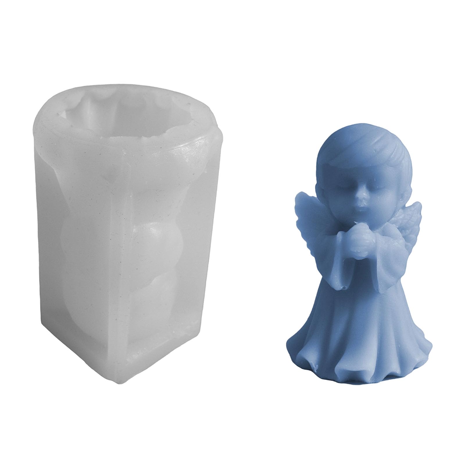 HZBB Angel Wing Silicone Molds for Epoxy Resin Making Soap Wedding Decoration Chocolate Fondant Silicones Angel Cement Mold