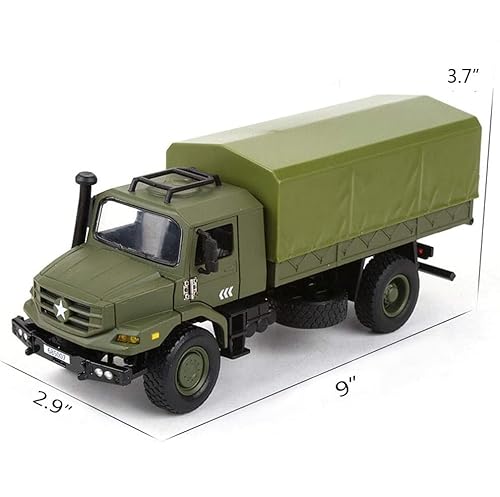 Ailejia Classic Military Diecast Transport Trucks Armored Fighting Vehicles Retro Army Utility Car Toy Vehicle Multifunctional Car Model for Adults Collection or Gift - Image 3