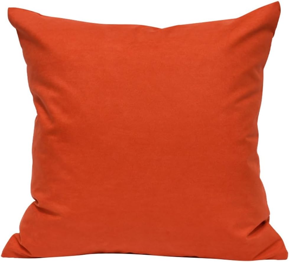 HBJWOV Living Room Sofa Cushion Bedroom Model Oran-red Pillow Case Villa Bed Against The Bag