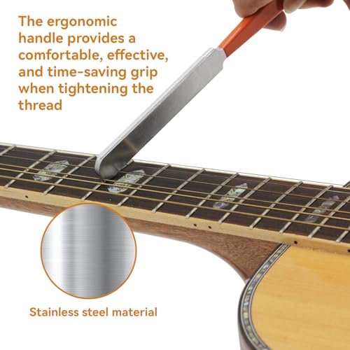 Professional Guitar Luthier Tool Set, Stainless Steel Guitar Fret Coronation File, Grindstone, Fingerboard Protection - Image 2