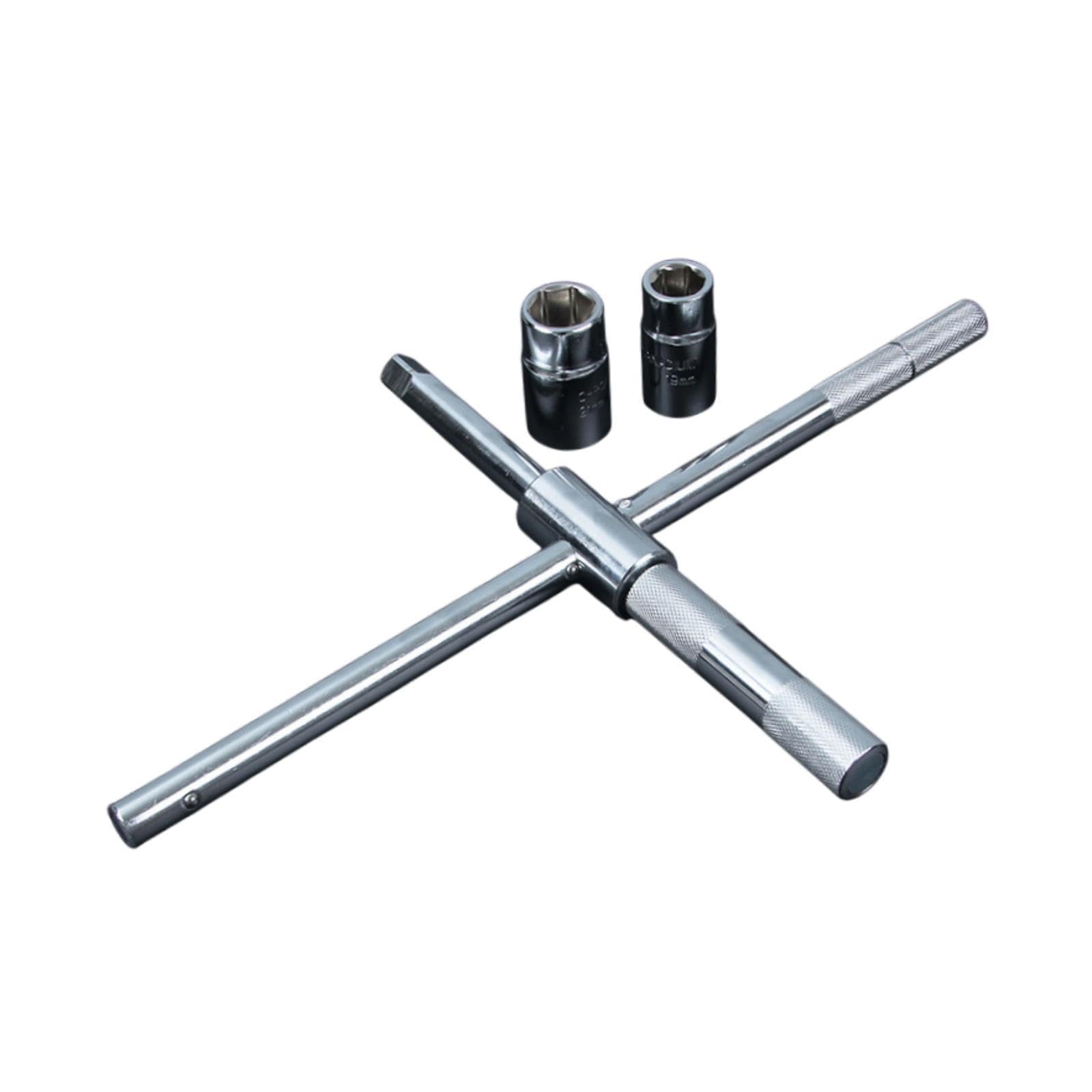 ????? Cross Wrench Wheel Tire Nut Wrench Professional Sturdy with Standard Sockets