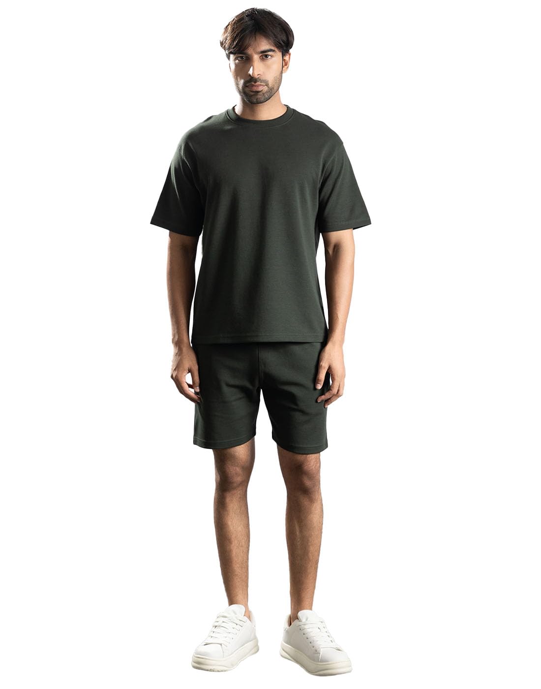 one way Men Solid 1 Tshirt, 1 Shorts :: Co-Ords Set-picture-35