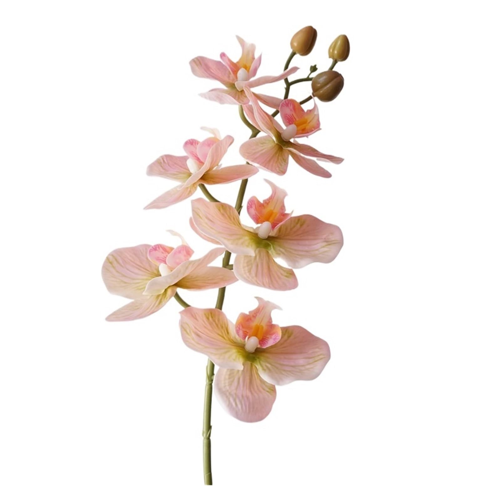 Casetlong 5Pcs Artificial Flowers Wedding Decor Party Flower Arrangement Home Decoration Ornaments(Pink green)