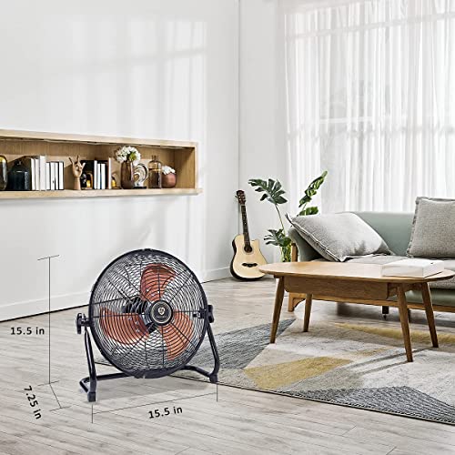 Netmetic Cordless Rechargeable Operated Floor Fan,12" Black Metal Blade Outdoor Camping Fan Can Running Time 4 To 24.The Outdoor Fan With Usb Output Function Be Used At Home, Camping,Barbecue #TOP4