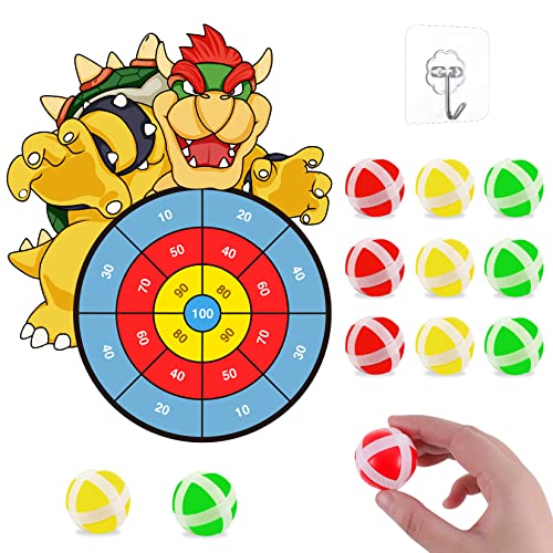 19-Large-Mario-Dart-Board-for-Kids-with-12-Sticky-Balls-Indoor-Outdoor-Multi-Player-Sport-Party-Game-Mario-Dart-Board-Toy-Gift-for-3-4-5-6-7-8-9-10-11-12-Years-Boys-Girls