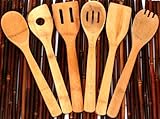 Ginson Bamboo 6-Piece Kitchen Utensil Set
