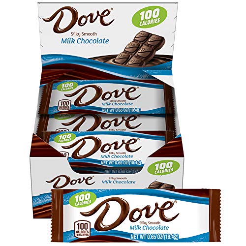 Dove 100 Calories Milk Chocolate Candy Bar 0.65-Ounce Bar 18-Count Box