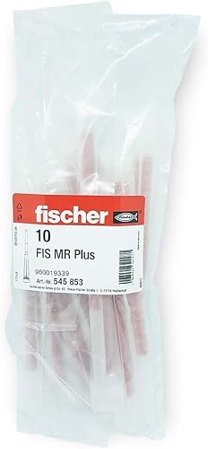 Miniatura 2 de fischer FIS MR Plus - Mezclador estático para cartuchos de 10.1 onzas, 10 bolsas de plástico, boquillas de mezcla para mortero de inyección,