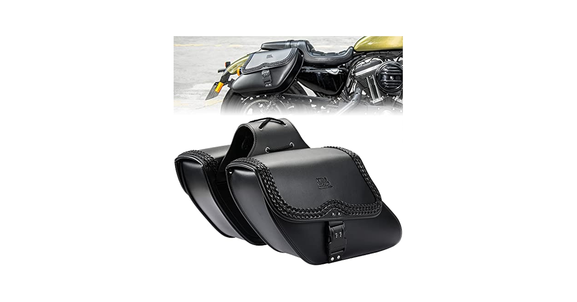 Amazon.com: KEMIMOTO Motorcycle Saddlebags, Synthetic