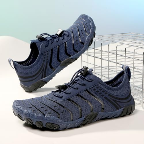 Image of Hike Barefoot Shoes Womens Men,Unisex Barefoot Water Shoes Breathable, Anti-Slip Hiking Footwear for Athletic Wide Toe Shoe Footwear for Hiking, Walking, Running, Yoga, and Water Sports
