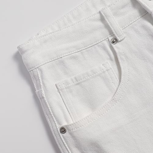 Women Cargo Jeans Casual High Waisted Baggy Stretch Straight Leg Trousers4