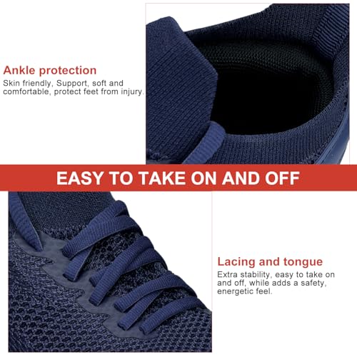Image of Abboos Women's Walking Shoes - Lightweight Breathable Tennis Sneakers for All-Day Standing & Gym Workouts, Non-Slip Athletic Shoes for Travel and Jogging