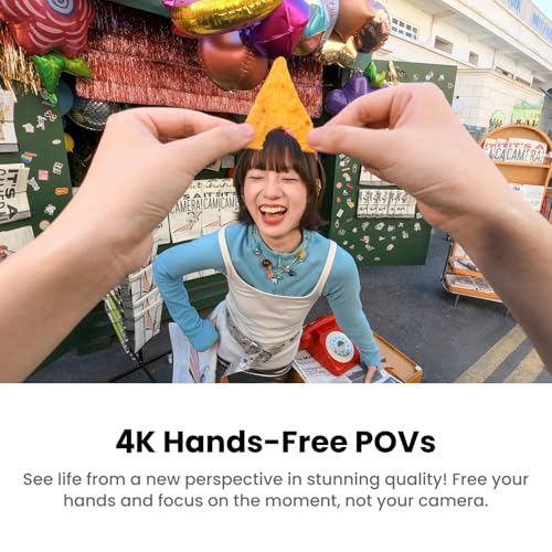 Image of Insta360 GO 3S Retro Bundle Special Edition 64GB White - Small 4K Vlogging Camera, Hands-Free POV Cam, Retro Filters, 4K30fps, Extra Bttery, Lightweight Wearable Vlog Camera for Street & Daily Shots
