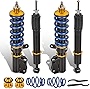 MOSTPLUS Coilover Compatible with 2007-2008 Honda Fit 1st Gen Adjustable Height Suspensions Coil Spring Struts (Set of 4)