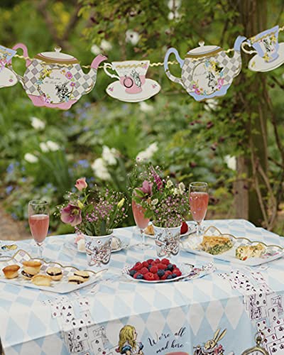 Talking Tables Pak van 4 Alice in Wonderland Papier Serveerschalen Levert | voor Mad Hatter Afternoon Tea… - Image 7