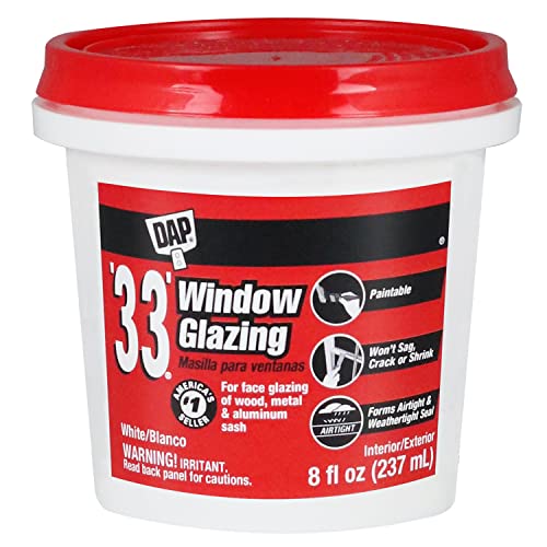 DAP 33 Window Glazing White 8 Oz (7079812120)