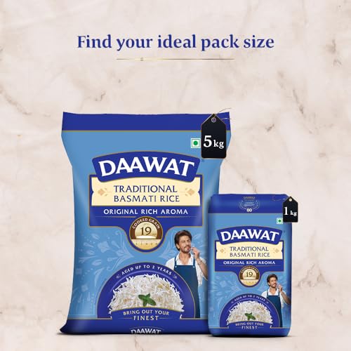 Image of Daawat Traditional Basmati Rice 1Kg| Premuim Aromatic Rice| Aged Upto 2 Years