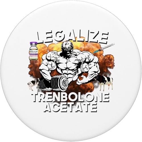 Miniatura 3 de Legalice el gimnasio Jim PopSockets intercambiable PopGrip esteroide divertido del amante de Tren del acetato de Trenbolone