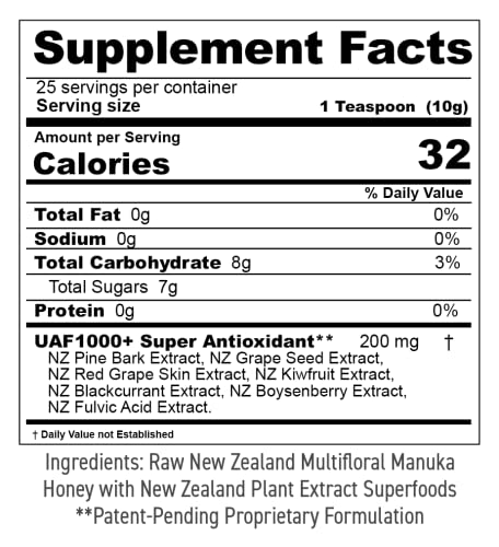 Multifloral Manuka Honey Nueva Zelanda 250g miniatura 2