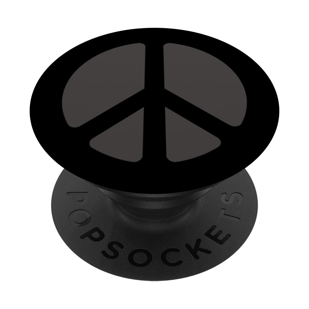 Black Gray Peace Sign PopSockets Adhesive PopGrip