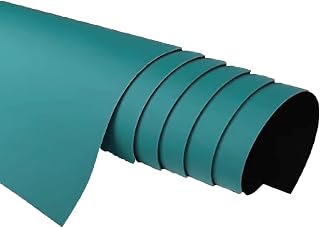 FOELANNE Alfombrilla antiestática para Banco de Trabajo, Alfombrilla antiestática for Mesa de Soldadura, de Goma, con conexión a Tierra for Escritorio, Color Verde, Varios tamaños(100x500cm/19.7x197)