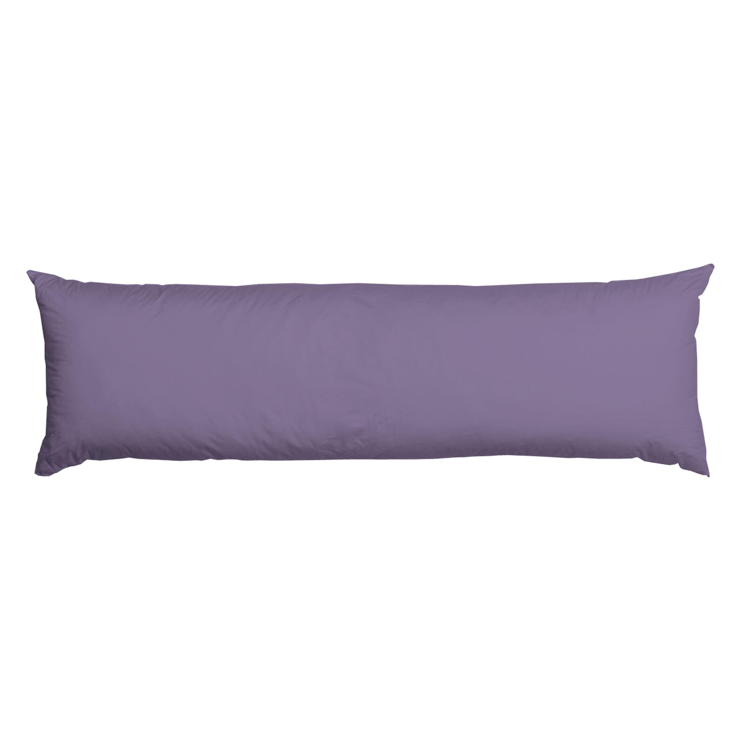 AmigoZone Bolster Pillow (Super King 6FT)- Hollowfiber Filled Body Pillow, Long Pillow for Maternity Support, Side Sleeper With Free Pillow Case (Lilac, Super King 6FT (72"))