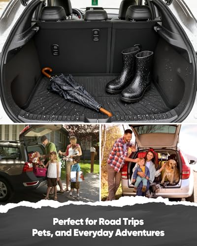 Image of Car Floor Mats for Mazda CX30: 2020 2021 2022 2023 2024 2025 2026 | All Weather Automotive Cargo Liners Full Set Accessories Cutsom Fit for Mazda CX-30 Floor Mats Black Rubber Trunk Mat