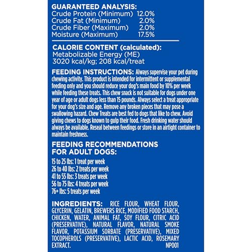 Image of Milk-Bone Flavor Rolls Chicken Doodle Dandy Rawhide Free Dog Treat with Chicken, 5-Count Bag
