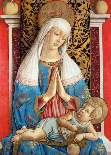 Affiches d'Art Carlo Crivelli Portrait pour Sublimer un Salon Chic 60x90cm