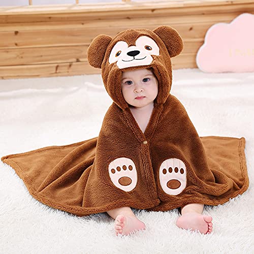 Serviette de Bain bébé Serviette De Bain De Bain De Bain Nouveau-Née pour Bébé Peignoir À Capuche