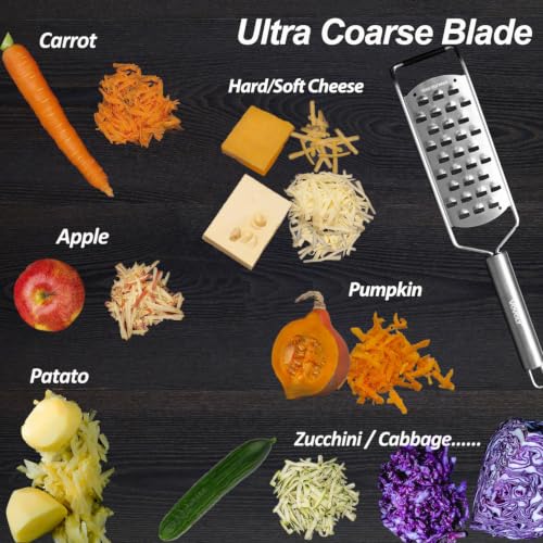 Image of Ultra Coarse Grater & Hand Held Cheese Grater for Kitchen