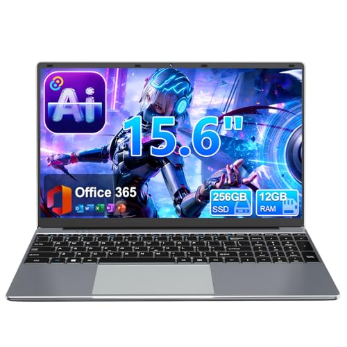 Image of 15.6 inch Student Laptop with AI Assistant Included, 1 Year Office 365