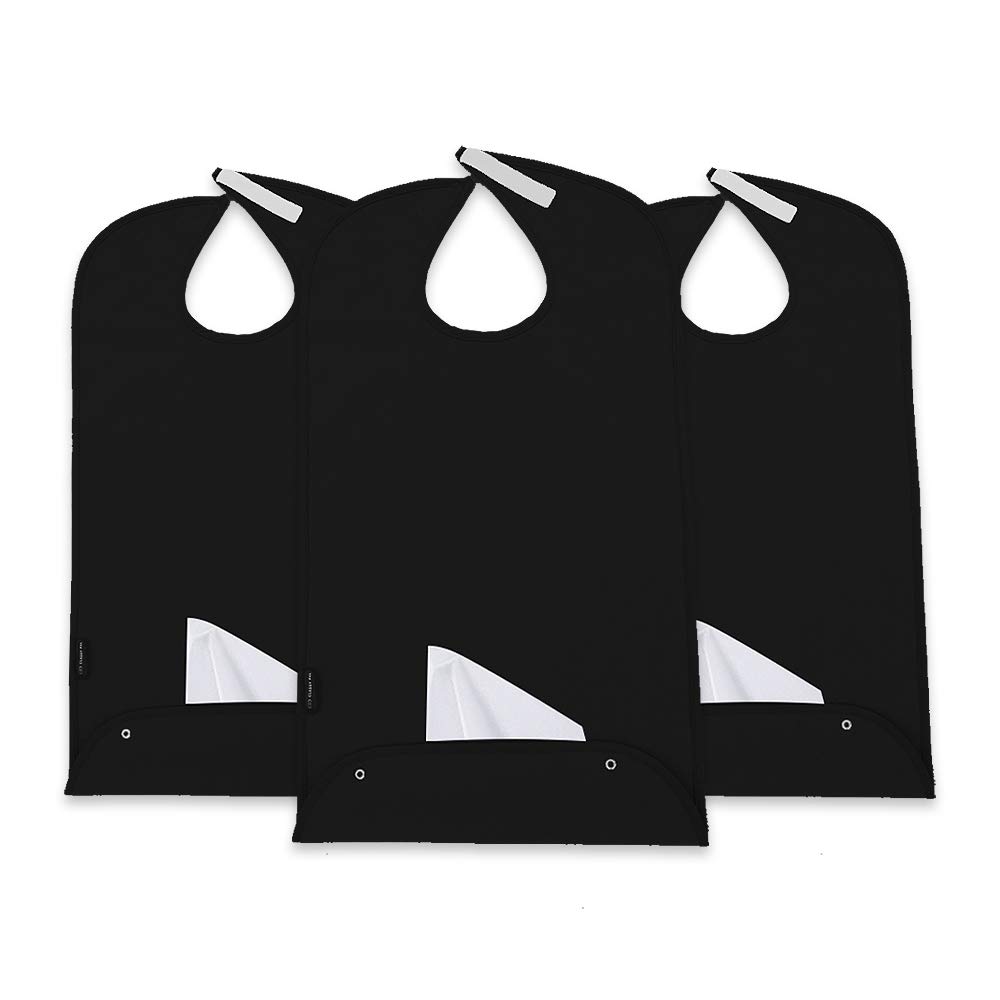 Classy Pal, Adult Bibs for Men & Women, Dress n Dine Clothing Protectors for Eating