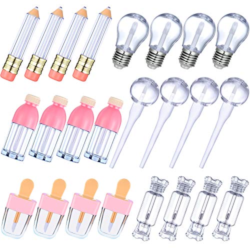 Flacon et tube vide pour gloss contenant baume levre rechargeable