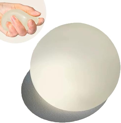 Hofimeta Bola de azúcar de 2.4 pulgadas, bolas de alivio de estrés de elevación lenta, relleno de jarabe de malta transparente, relajante,