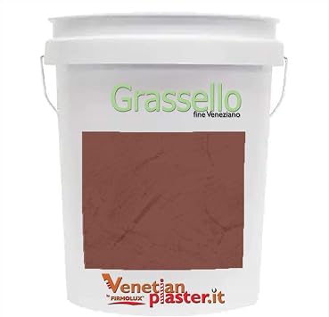 Grassello Authentic Venetian Plaster | Polished Plaster | Made in Italy from Lime & Marble | Red/Mixed colors 25 | Color BM2092-20 Sienna