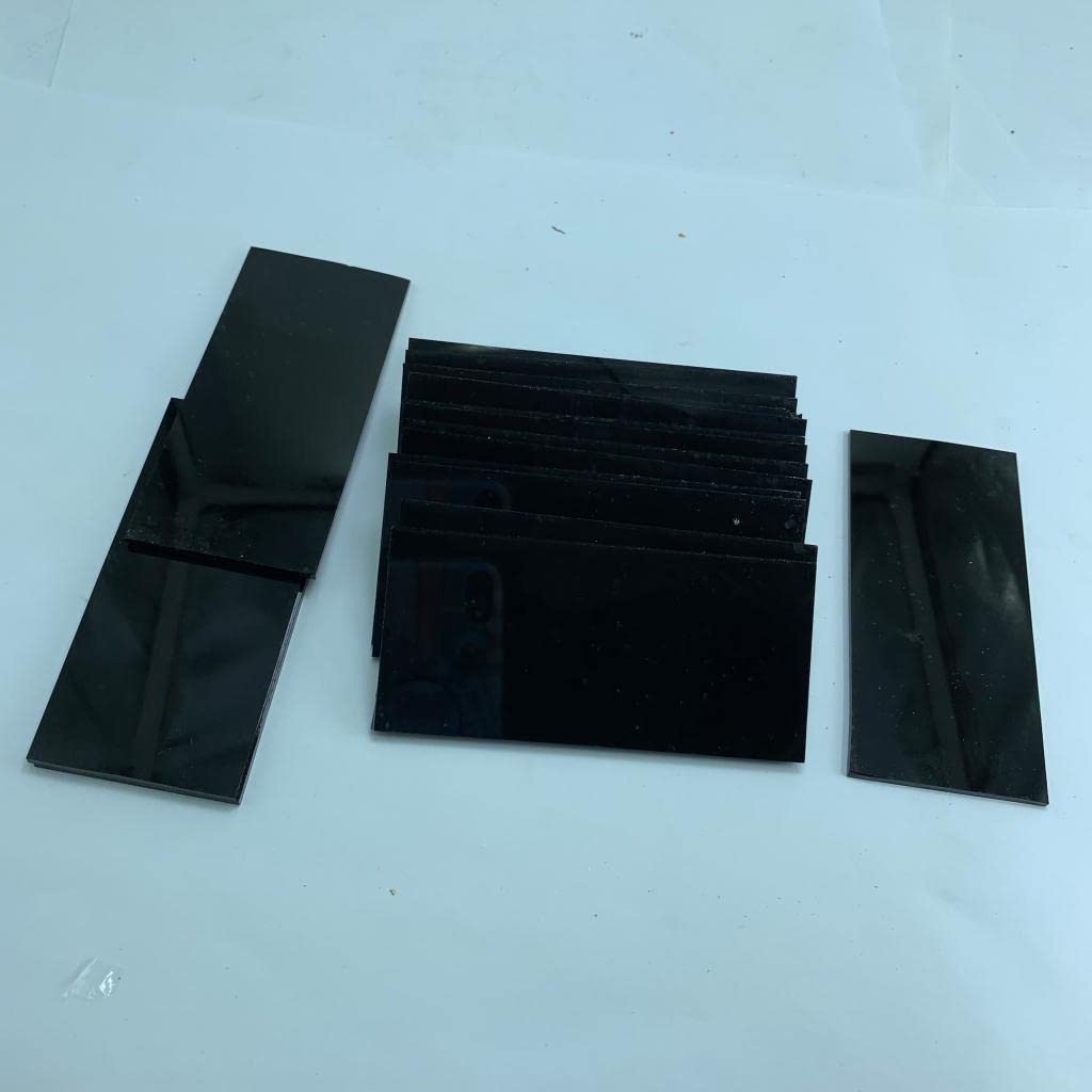 Juego de 2 máscaras de casco de soldadura de sombra 7/8, lente de cristal negro, repuesto de 2 x 4.25 pulgadas, sombra 8