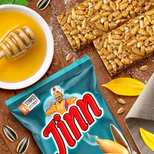 10 x 250g Jinn Geröstete Sonnenblumenkerne mit Schale | Perfekt für Snacks und Pausen | Ohne Zusatzstoffe, Natürlich | 100% Frisch und Knusprig (10 Stück, Gesalzen)