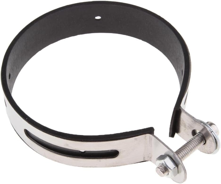 Motorcycle Exhaust Hanger Clamp Bracket Exhaust Inlet Compatible with 4.3 inch 110mm Exhaust Inlet part