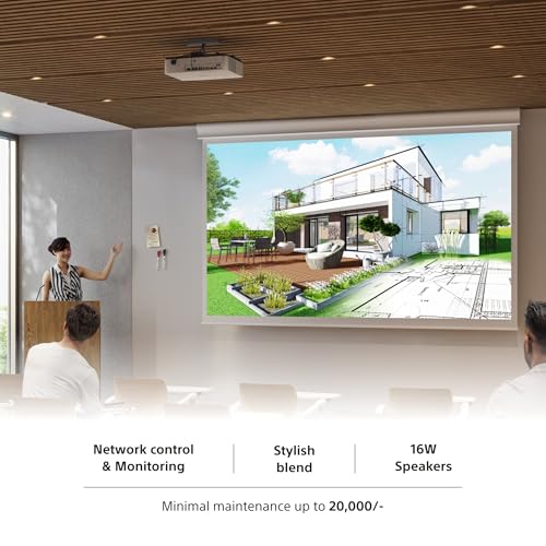 Image of Sony Data Projector VPL-CXZ10 | 5,000 Lumens XGA Laser Light Source Projector for Corporate Business Presentations, Training Rooms & Educational Institutions