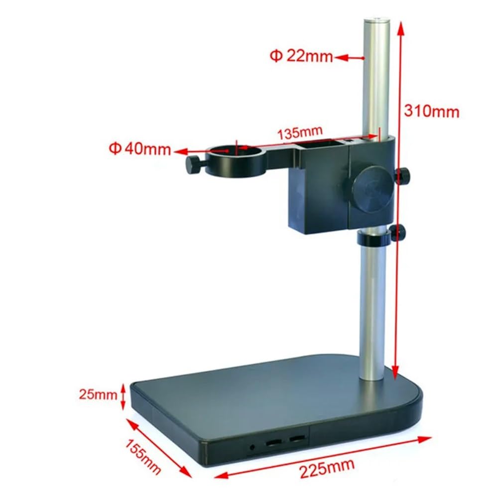 Kit di Accessori per microscopio, microscopio Digitale Industriale con Telecamera Video HDMI USB da 30 MP 1080P 60 FPS, Obiettivo C-Mount da 180X, Schermo LCD da 8".