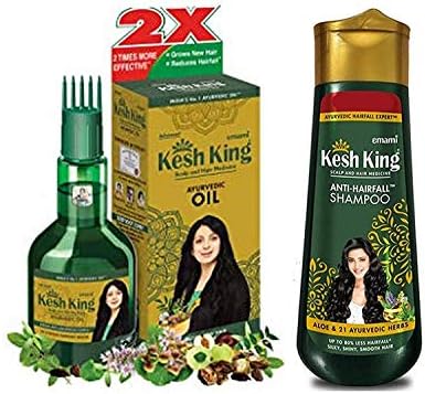 Kesh King Ayurvedic Scalp and Hair Oil And Shampoo (Hair Oil 60ml & Shampoo 50ml Combo)
