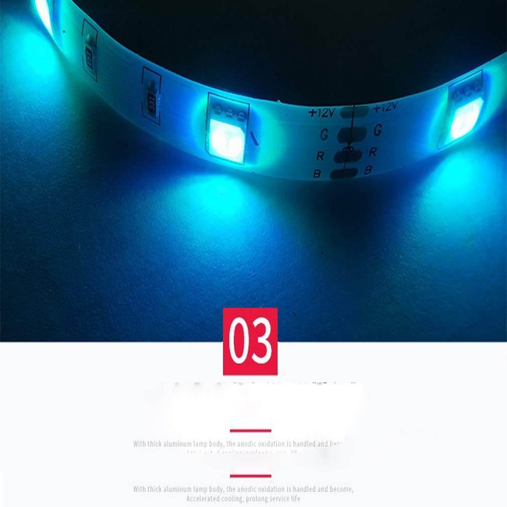 Striscia LED 5M, WiFi Luci LED Colorate Smart Phone Strisce LED Compatibile RGB SMD 5050 Musica SYNC LED Strip Controllo App E 44 Tasti Telecomando RF per Casa Cucina Festa TV Decorazione,15M