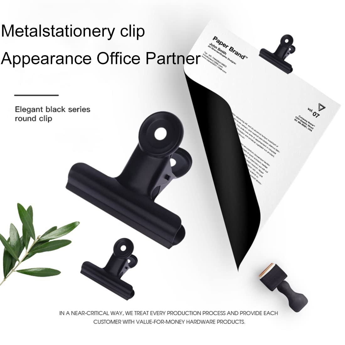 16 Clip Metalliche Fermacarte 38mm - Per Ufficio, Scuola, Organizzazione Carta - Foto 9