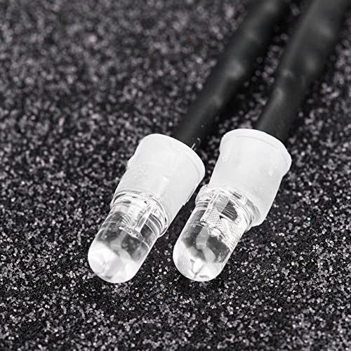 RC LED Licht Kits, 2PCS 5mm Scheinwerfer RC Zubehör LED Lichter für 1/10 Modell Drift Auto Fahrzeug(9# weißes Licht)