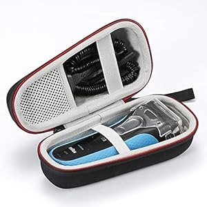 Hard Case Reisetasche für Braun Series 3 3040s 3010BT 3020 3030s 300s, Braun Series 5 5030s 5147s WF2s 5090cc 5050cc Herren Elektrorasierer. (Gerät und Zubehör sind nicht enthalten) – Schwarz
