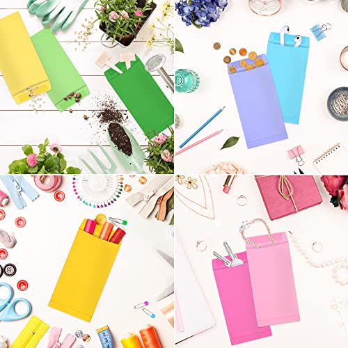 Swesara 100 Pack Colorful Cash Envelopes For Budgeting, 6.7 X 3.5 Inch | Large Pack Of Self-Adhesive Money Envelopes For Cash Or Coins | Organization Envelopes For Checks, Jewelry, And Small Items #TOP6