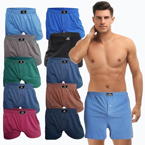 SGS Pack de 6 o 10 Calzoncillos Hombre Boxer de Algodón   Calzoncillos Hombre Tela Cómodos   Boxer Hombres Pack